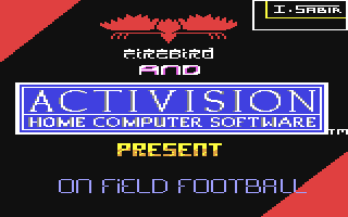On Field Football Title Screen